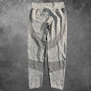 PINK Victoria's Secret Seamless Leggings Womens XL Gray High Rise Gym Yoga Pants